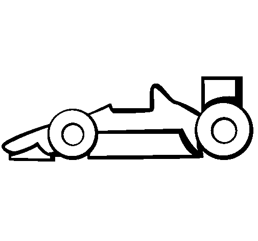 Desenho de Fórmula 1 para Colorir