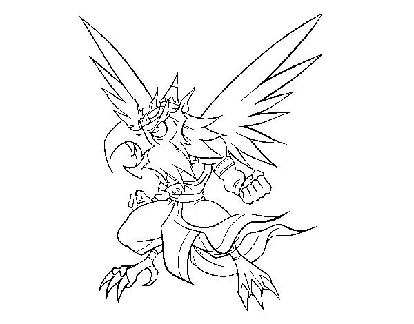 Desenho de Garuda para Colorir