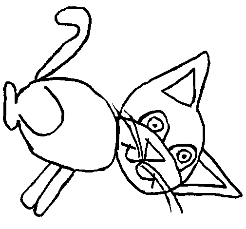 Desenho de Gato 7 para Colorir