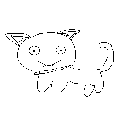 Desenho de Gato III para Colorir