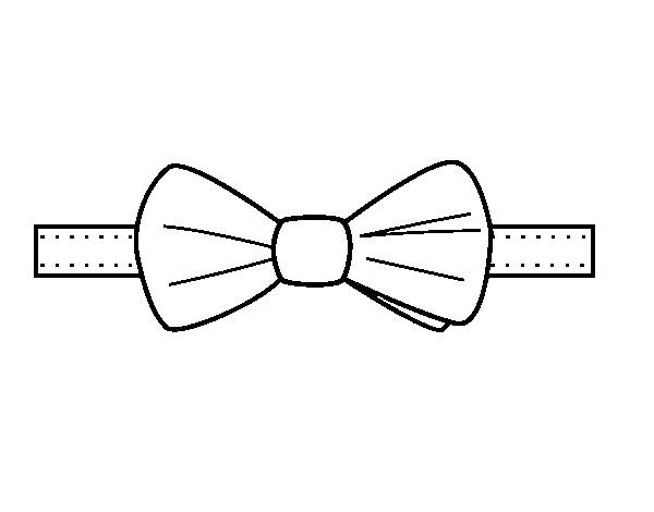 Desenho de Gravata borboleta moderna  para Colorir