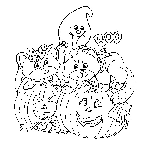 Desenho de Halloween para Colorir