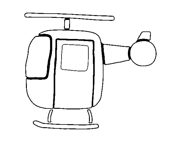 Desenho de Helicóptero ligeiro para Colorir