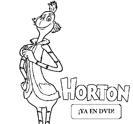 Desenho de Horton - Prefeito para Colorir