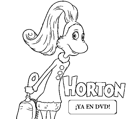 Desenho de Horton - Sally O'Maley para Colorir