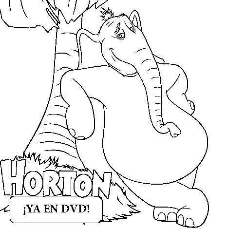 Desenho de Horton para Colorir