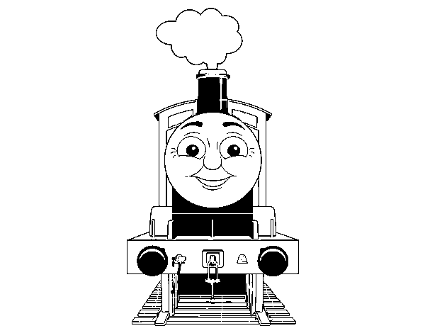 Desenho de James a locomotiva para Colorir