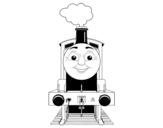 Desenho de James a locomotiva para colorear