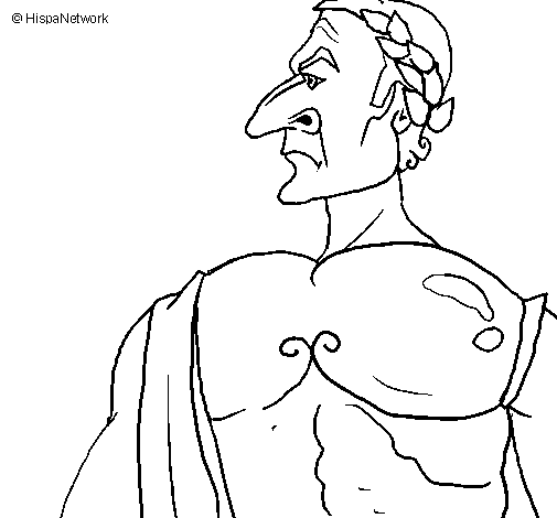 Desenho de Julio César para Colorir