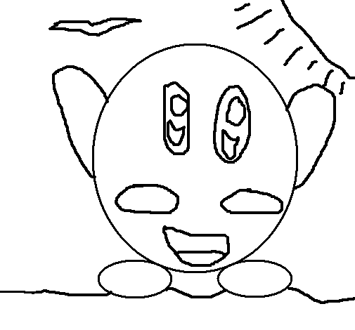 Desenho de Kirby para Colorir
