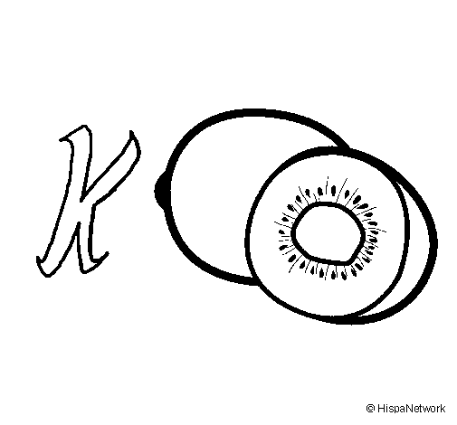 Desenho de Kiwi para Colorir