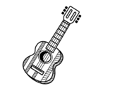 Desenho de La guitarra espanhola para colorear