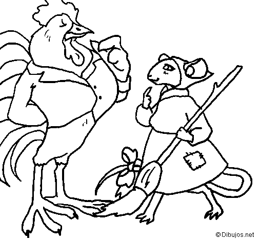 Desenho de La ratita presumida 13 para Colorir