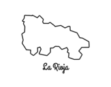 Desenho de La Rioja para colorear