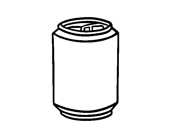 Desenho de Lata de refrigerante para Colorir