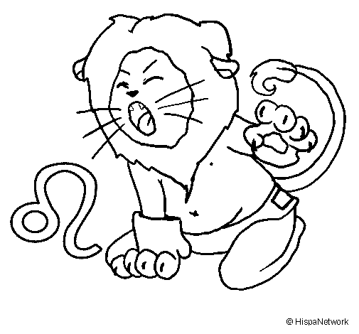 Desenho de Leo para Colorir