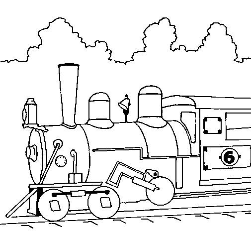 Desenho de Locomotiva  para Colorir