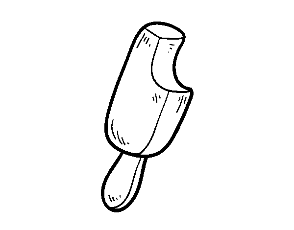 Desenho de Lolly com uma mordida para Colorir
