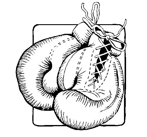 Desenho de Luvas de boxe para Colorir