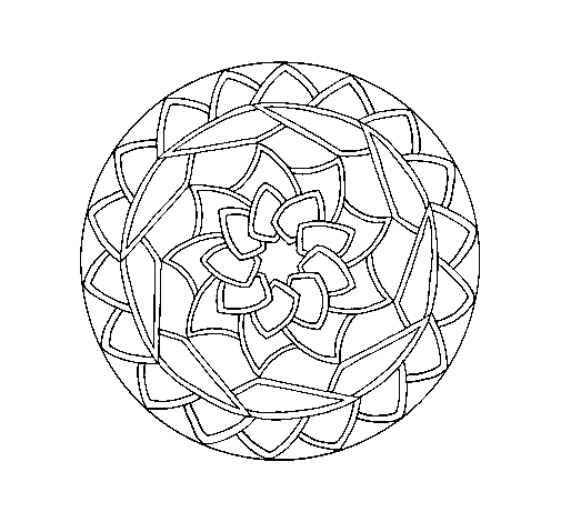 Desenho de Mandala 1 para Colorir