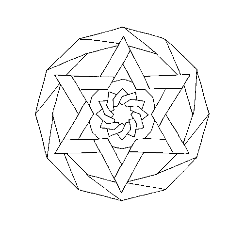 Desenho de Mandala 18 para Colorir