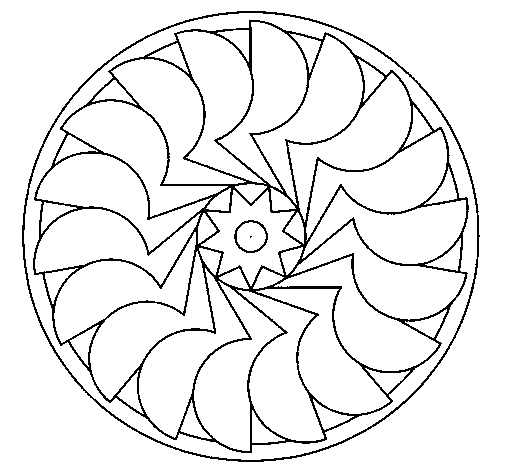 Desenho de Mandala maya para Colorir - Colorir.com