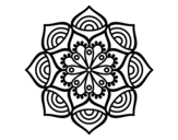Desenho de Mandala crescimento exponencial para colorear