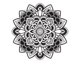 Desenho de Mandala decorativa para colorear