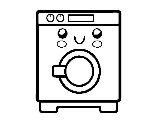 Desenho de Máquina de lavar roupa para Colorir