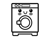 Desenho de Máquina de lavar roupa para colorear