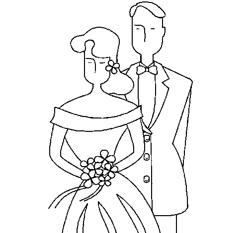 Desenho de Marido e esposa II para Colorir