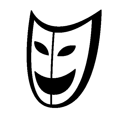Desenho de Máscara para Colorir