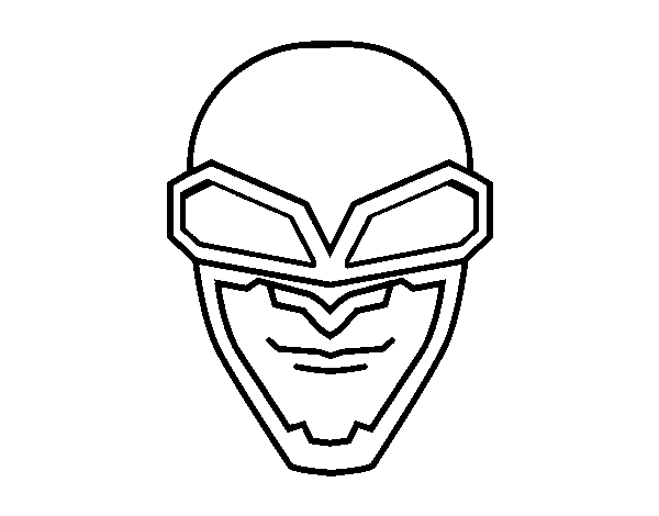 Desenho de Máscara aviador para Colorir