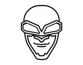 Desenho de Máscara aviador para colorear