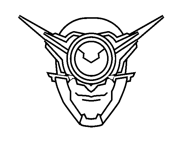 Desenho de Máscara ciclope para Colorir