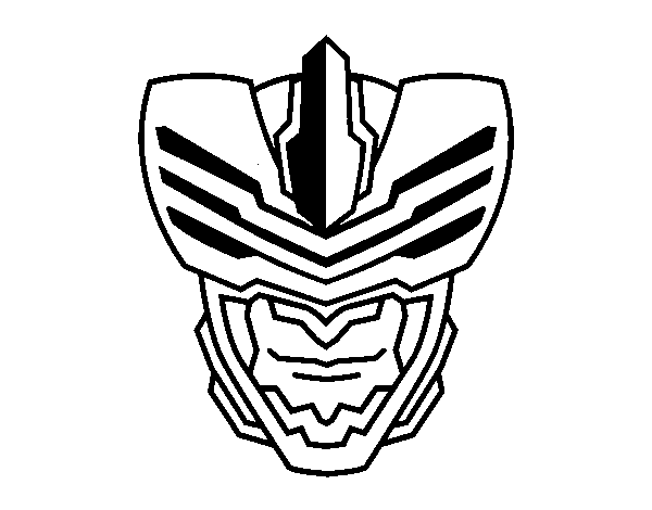 Desenho de Máscara homem mosca para Colorir