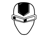 Desenho de Máscara ironman para colorear