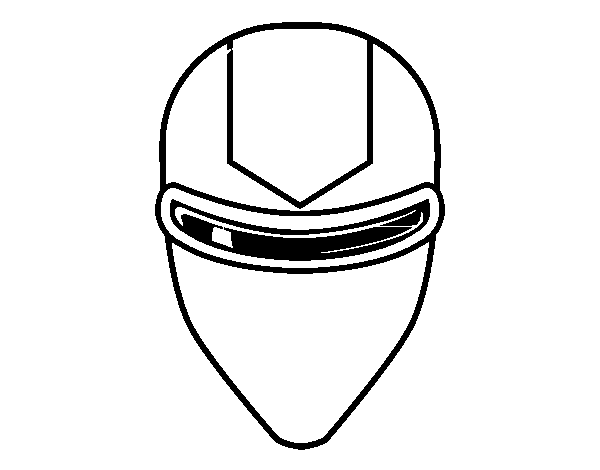 Desenho de Máscara raio laser para Colorir