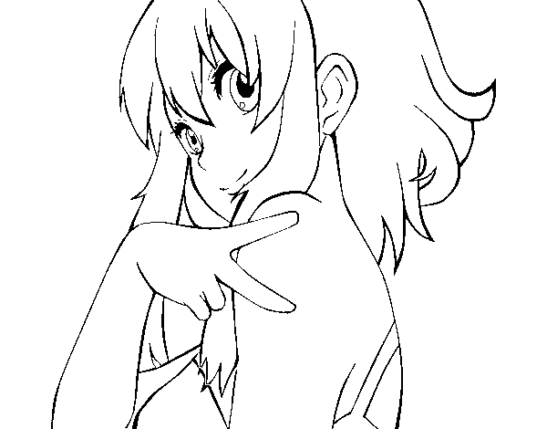 Desenho de Megpoid Gumi Vocaloid para Colorir