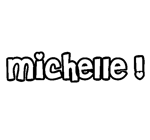 Desenho de Michelle para Colorir