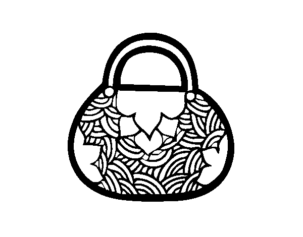 Desenho de Mini sacola de inspiração japonesa para Colorir