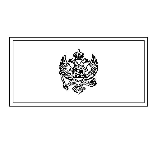 Desenho de Montenegro para Colorir