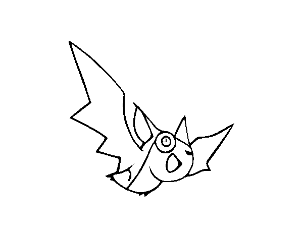 Desenho de Morcego para Colorir