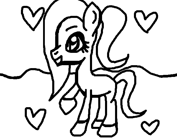 Desenho de My Little Ponytail para Colorir