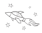 Dibujo de Navio do foguete espacial