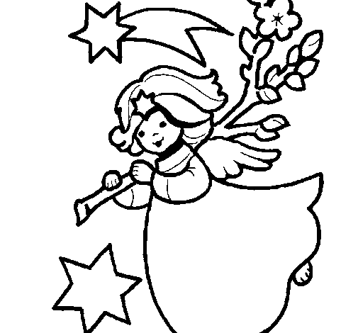 Desenho de Ninfa natalícia para Colorir