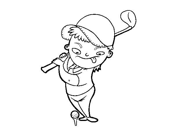 Desenho de O golf para Colorir