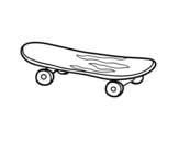 Desenho de O skate para colorear