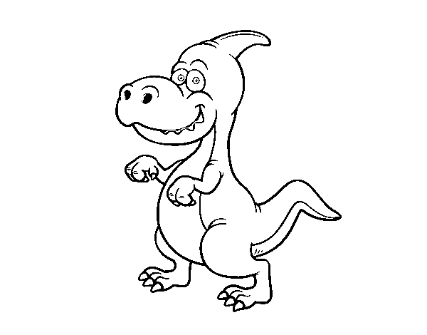 Desenho de Parasaurolophus para Colorir