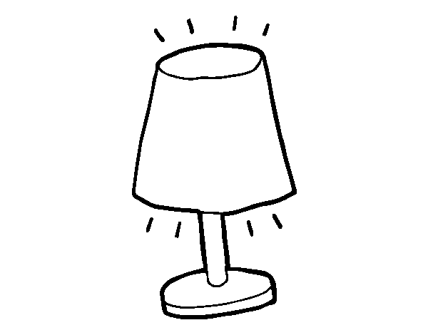 Desenho de Pequena lâmpada para Colorir